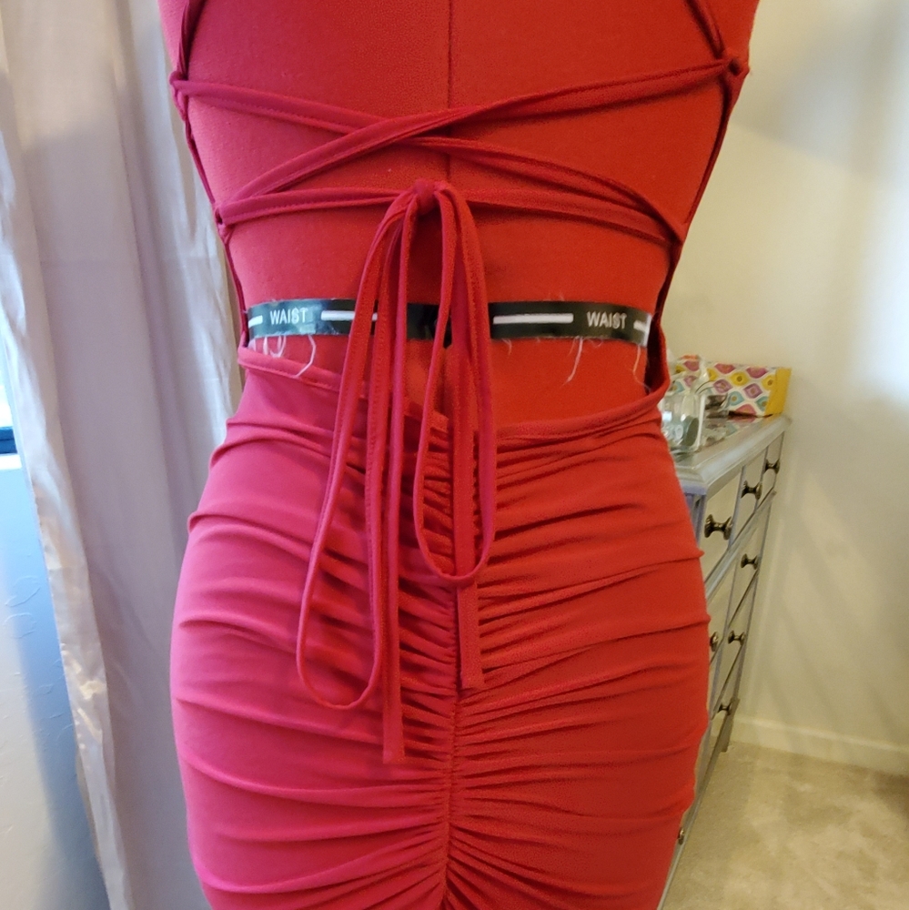 Club L red dress size usa 2